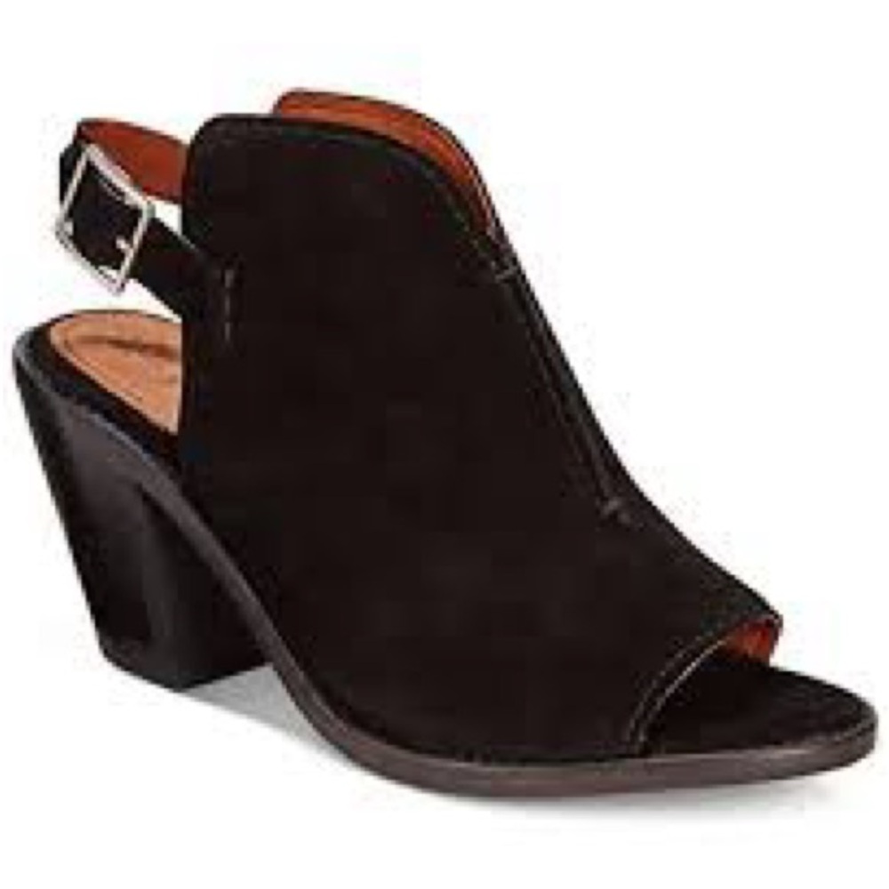 Frye Black Suede Courtney Sling